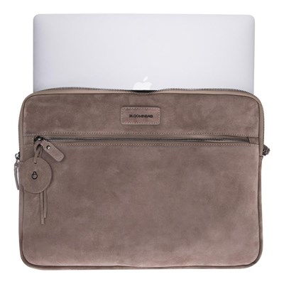 Bloominbag Mist Still Hakiki Süet Deri 15-16 Inç Macbook/laptop Kılıfı