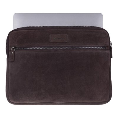 Bloominbag Mocha Still Hakiki Süet Deri 13-14 Inç Macbook/laptop Kılıfı