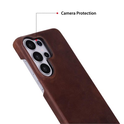 Bloominbag Monte Espresso Brown Deri Telefon Kılıfı Samsung Galaxy S26 Ultra (6.9