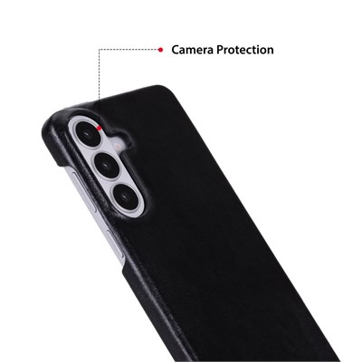 Bloominbag Monte Onyx Black Deri Telefon Kılıfı Samsung Galaxy S26 (6.3