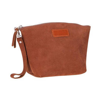 Bloominbag Muted Chestnut – Deri Makyaj Çantası