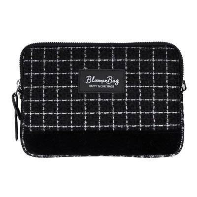 Bloominbag Noir Tweed Crossbody Çapraz Askılı Çanta