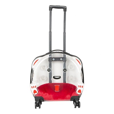 Bloominbag Pawbuddy Clear Companion – Şeffaf Tekerlekli Evcil Hayvan Taşıma Çantası