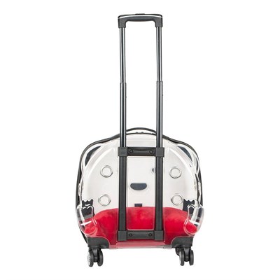 Bloominbag Pawbuddy Clear Companion – Şeffaf Tekerlekli Evcil Hayvan Taşıma Çantası