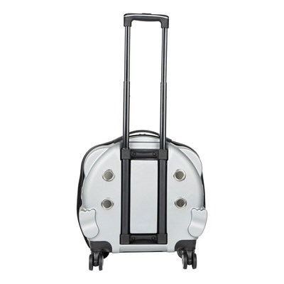 Bloominbag Pawbuddy Clear Travelmate– Gri Ve Şeffaf Tekerlekli Lüks Evcil Hayvan Taşıma Çantası