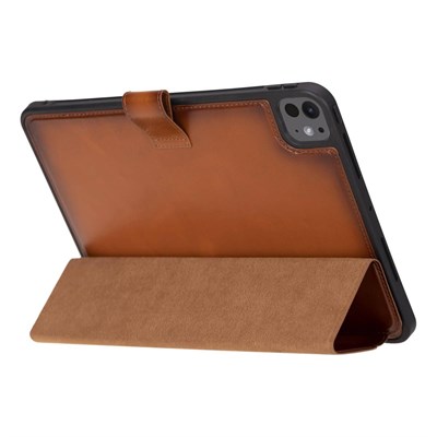 Bloominbag Porté Warm Tan Hakiki Deri Ipad Kılıfı – Ipad Pro 13” (2024)