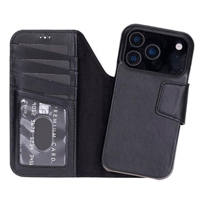 Bloominbag Porta Noir Black Deri Iphone 17 Pro (6.3