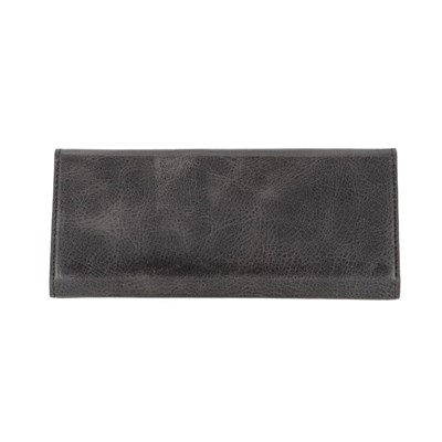 Bloominbag Prisma Charcoal Graphite Deri Gözlük Kılıfı – Mıknatıslı Üçgen Tasarım