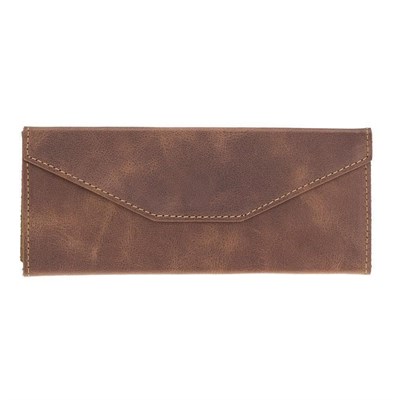 Bloominbag Prisma Espresso Brown Deri Gözlük Kılıfı – Mıknatıslı Üçgen Tasarım