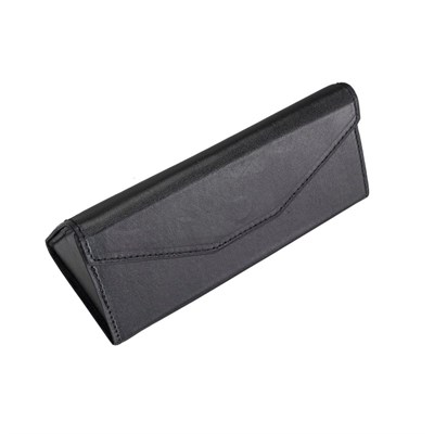 Bloominbag Prisma Noir Black Deri Gözlük Kılıfı – Mıknatıslı Üçgen Tasarım