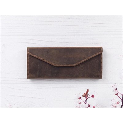 Bloominbag Prisma Saddle Heritage Deri Gözlük Kılıfı – Mıknatıslı Üçgen Tasarım