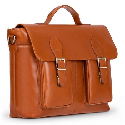Bloominbag Rivoli Cognac Tan Hakiki Deri 13–14 Inç Laptop Ve Evrak Çantası