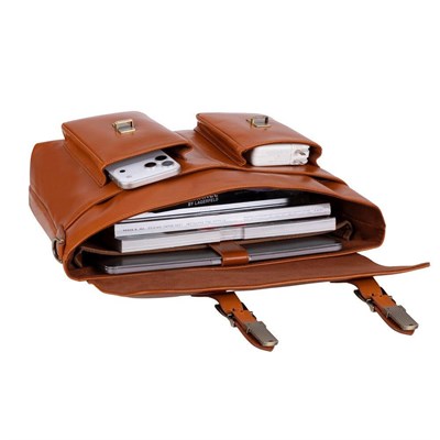 Bloominbag Rivoli Cognac Tan Hakiki Deri 15–16 Inç Laptop Ve Evrak Çantası