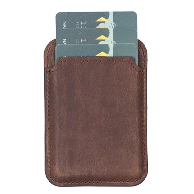 Bloominbag Snapé Saddle Heritage Mıknatıslı Deri Telefon Kartlık