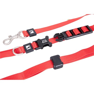 Bloominbag Swissplus Urban Paws Crimson Red Hands-free Ayarlanabilir Köpek Kordonu – 25mm