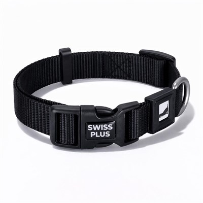 Bloominbag Swissplus Urban Paws Köpek Tasması – Noir Black | Ayarlanabilir, Dayanıklı, Hafif-15mm
