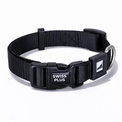 Bloominbag Swissplus Urban Paws Köpek Tasması – Noir Black | Ayarlanabilir, Dayanıklı, Hafif-15mm