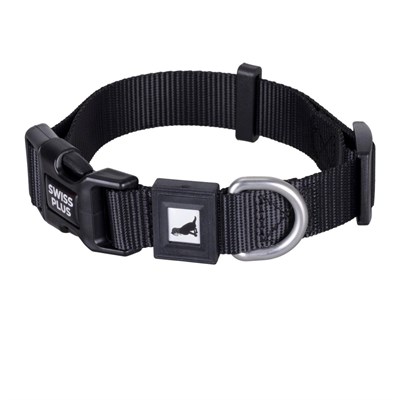 Bloominbag Swissplus Urban Paws Köpek Tasması – Noir Black | Ayarlanabilir, Dayanıklı, Hafif-20mm