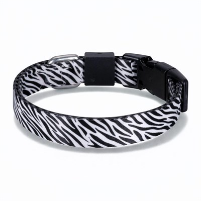 Bloominbag Swissplus Urban Paws Zebra Noir Recycled Köpek Tasması - 15 Mm