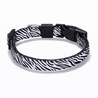 Bloominbag Swissplus Urban Paws Zebra Noir Recycled Köpek Tasması - 10 Mm