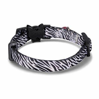 Bloominbag Swissplus Urban Paws Zebra Noir Recycled Kedi Tasması- 10 Mm