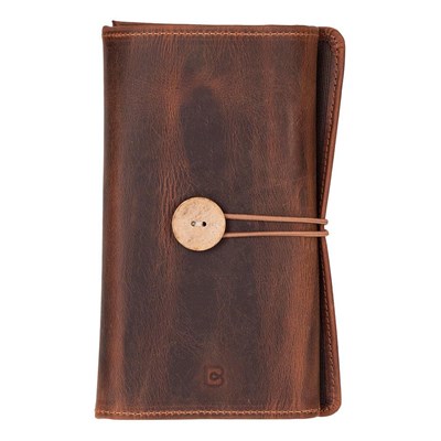 Bloominbag Torino Tech Roll Saddle Cognac Hakiki Deri Kablo & Şarj Düzenleyici