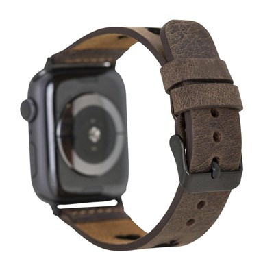 Bloominbag Valais Espresso Brown Leather Apple Watch Kordon-44/45/46/49mm