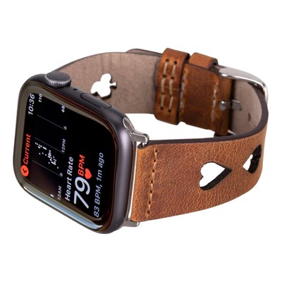 Bloominbag Valais Siena Tan Leather Apple Watch Kordon-44/45/46/49mm