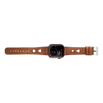 Bloominbag Valais Siena Tan Leather Apple Watch Kordon-44/45/46/49mm