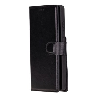 Bloominbag Valeno Noir Black Deri Samsung Galaxy S25 Ultra(6.9”) Manyetik Ayrılabilir Cüzdanlı Telefon Kılıfı