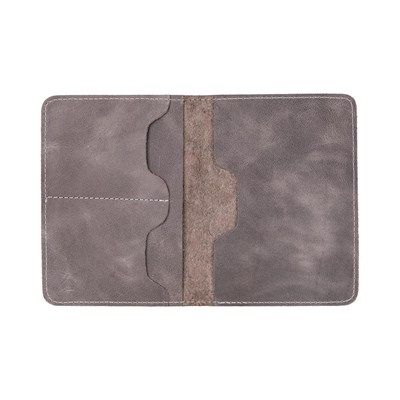 Bloominbag Viaggio Voyager Gray Chic Deri Pasaport Ve Kart Kılıfı