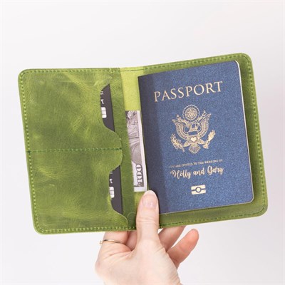 Bloominbag Viaggio Voyager Olive Chic Deri Pasaport Ve Kart Kılıfı