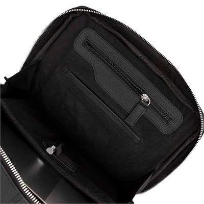 Bloominbag Vicenza Obsidian Black 13–14 Inç Laptop Bölmeli Hakiki Deri Sırt Çantası