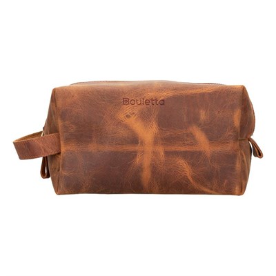 Bloominbag Voyage Burnt Orange Hakiki Deri Dopp Kit – X Large