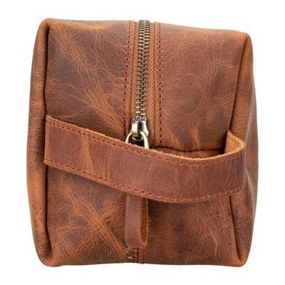 Bloominbag Voyage Burnt Orange Hakiki Deri Dopp Kit – X Large