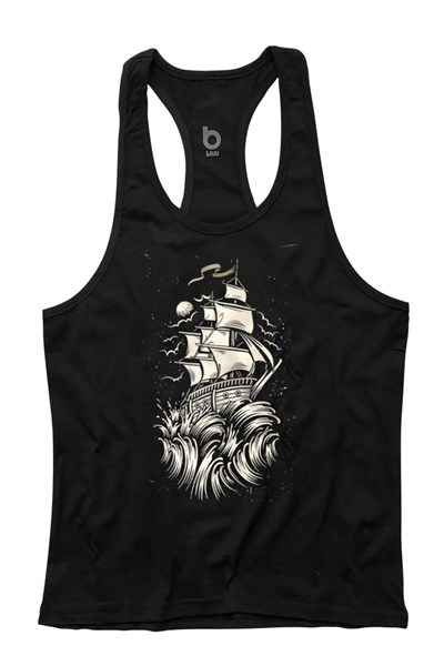 Bluu Wave Fitness Gym Tank Top Sporcu Atleti