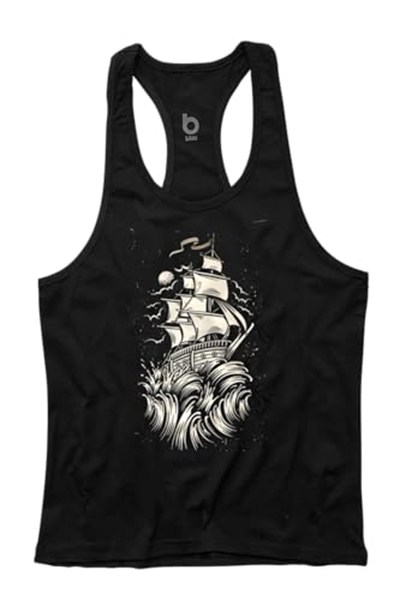 Bluu Wave Fitness Gym Tank Top Sporcu Atleti