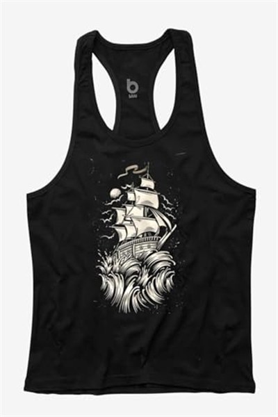 Bluu Wave Fitness Gym Tank Top Sporcu Atleti