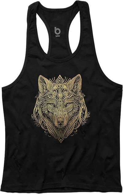 Bluu Wolfart Fitness Gym Tank Top Sporcu Atleti