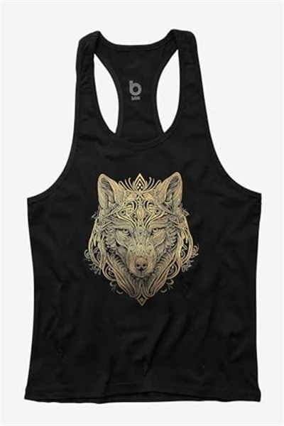 Bluu Wolfart Fitness Gym Tank Top Sporcu Atleti