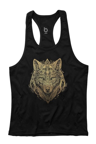 Bluu Wolfart Fitness Gym Tank Top Sporcu Atleti