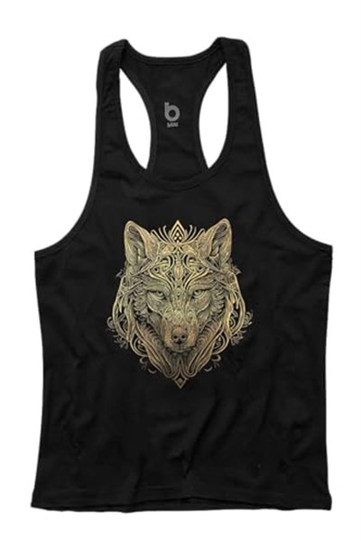 Bluu Wolfart Fitness Gym Tank Top Sporcu Atleti