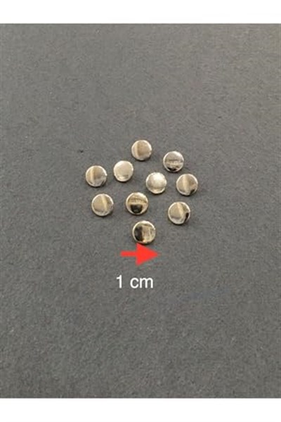 Bluz Gömlek Düğmesi Unisex Metal Para Model Gold 10 Lu Set