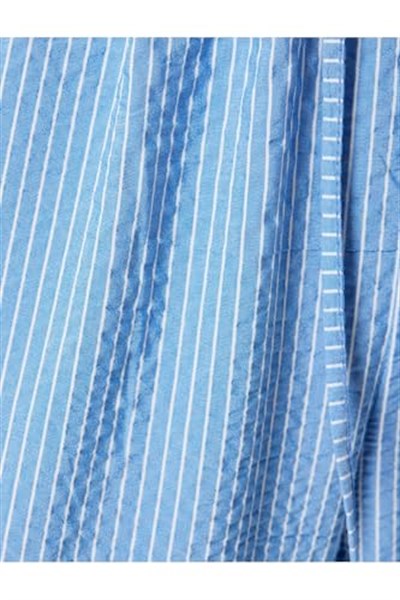 Bol Paça Pantolon Beli Bağcıklı Cepli Şerit Detaylı