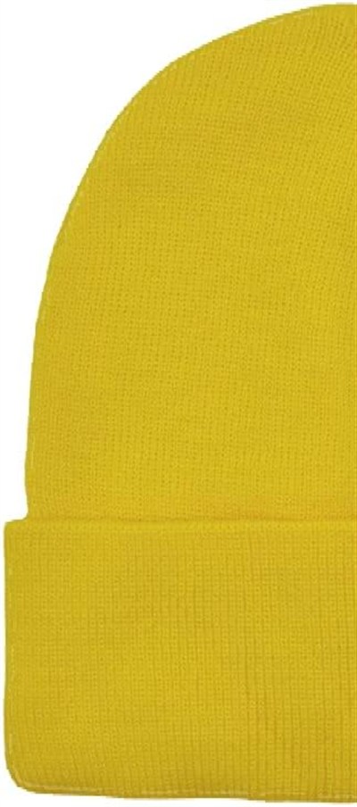 Boldy Klasik Spor Bere-Triko Bere-Unisex Nakışsız Bere-Düz Bere-Unisex Bere-Düz Klasik Bere (Sarı)