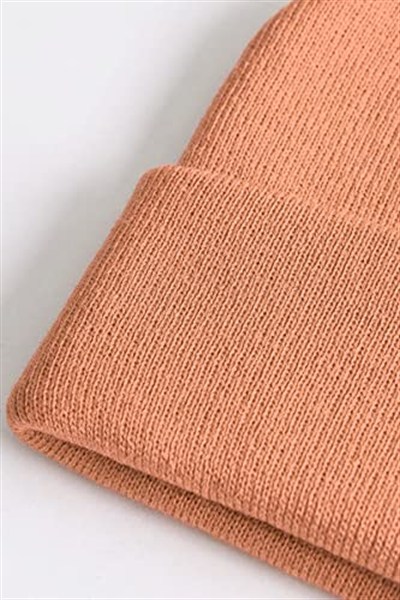 Boldy Klasik Spor Bere-Triko Bere-Unisex Nakışsız Bere-Düz Bere-Unisex Bere-Düz Klasik Bere (Krem Rengi)