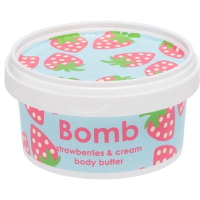 Bomb Cosmetics Strawberry & Cream Vücut Kremi (200 ml) - Seçenekler: 200 ml, 160 ml, 160 ml (2 paketi), 200 ml (2 paketi)
