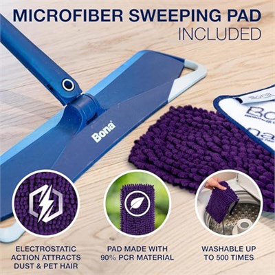 Bona® Çok Yüzeyli Zeminler için Pet Sistemi Premium Pet Mikrofiber Paspas