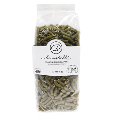 Bonatelli Ispanaklı Dirsek Makarna 400gr