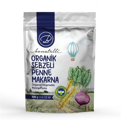 Bonatelli Organik Sebzeli Penne Makarna 300 G